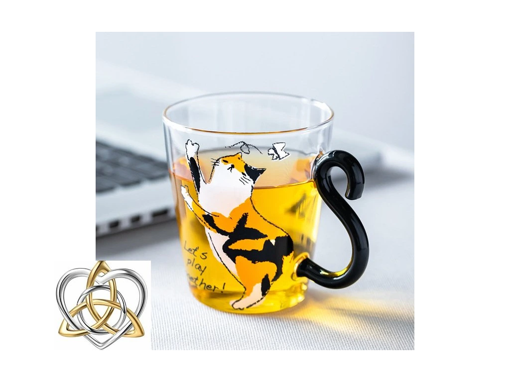 Sklenice kočka s ocasem - Obrázek 5