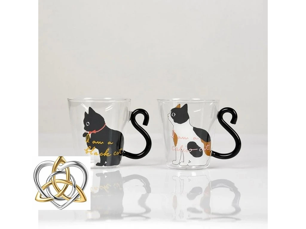 Sklenice kočka s ocasem - Obrázek 2