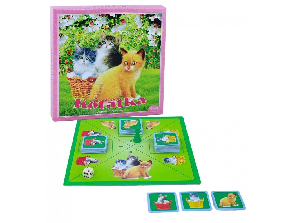 Společenská hra Koťátka - 2 hry v 1 - Obrázek 2